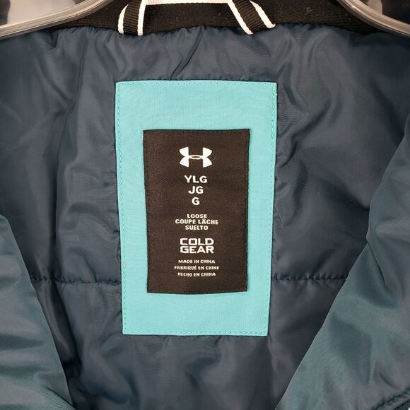Under Armour Youth Girls Hooded Softshell Jacket With Zipper Pockets L - Picture 8 of 10